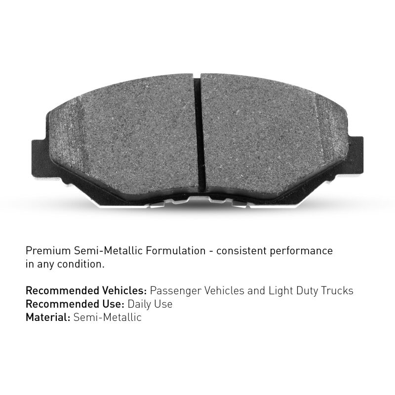 Ford Fiesta Brake Pads - Front - R1 Concepts - Semi Met - `96-`04
